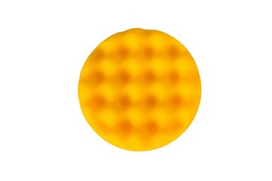 Foam Polishing Pad 3.25x1 Yellow Waffle, 20/Pkg